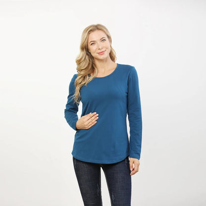 Plus Size Maternity Clothes Spring Autumn Long Sleeve Pregnancy Breastfeeding Tops For Pregnant Women Nursing Lactation T-shirt