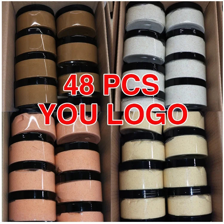 Kyliefit 4 Color Salt Whitening Exfoliating Skin Care Fruit Base Facial Body Wash Scrub Cream