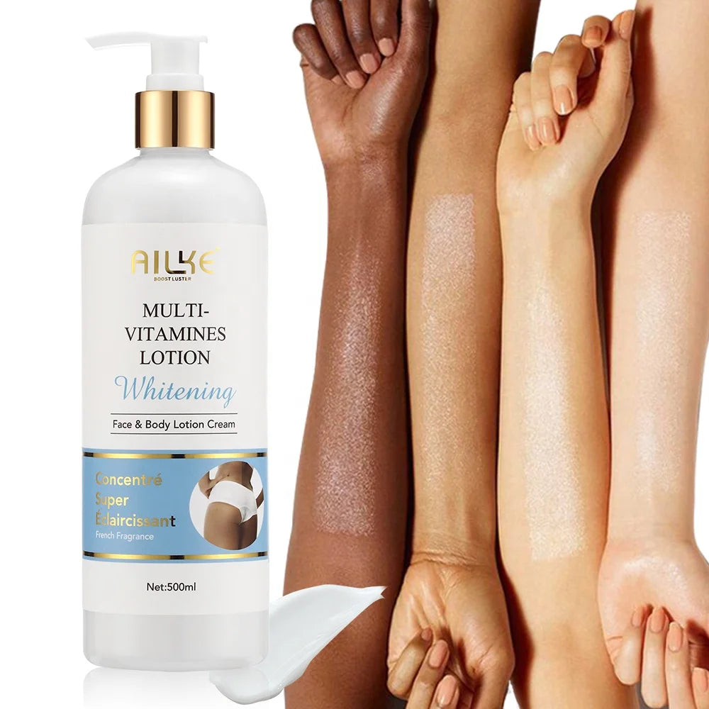 Ailke Natural Dark Spots Moisturizing Niacinamide Skin Whitening Body Lotion for Black Women