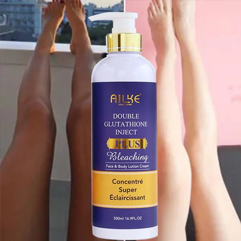 Ailke Gluta Plus Tone up Natural Black Skin Women Face Cream Whitening Body Lotion for Bleaching