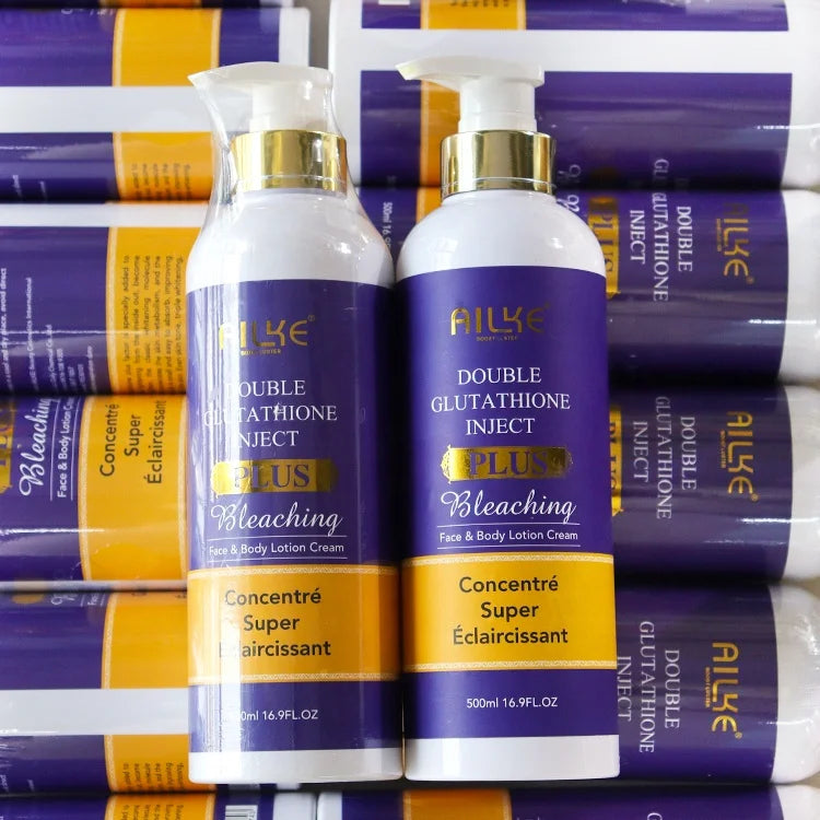 OEM/ODM Naturally Vegan Brighten Skin Best Glutathione Lightening Knuckle Black Spot Whitening Body Lotion for Men and Women