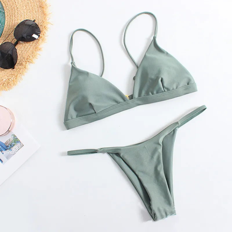 Swimwear Women 2 Piece Set Swimming Beach Sexy Micro Bikini Summer Clothes Bathing Suit Fashions Women Swimsuit Ropa De Mujer