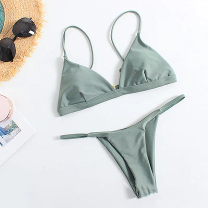 Swimwear Women 2 Piece Set Swimming Beach Sexy Micro Bikini Summer Clothes Bathing Suit Fashions Women Swimsuit Ropa De Mujer