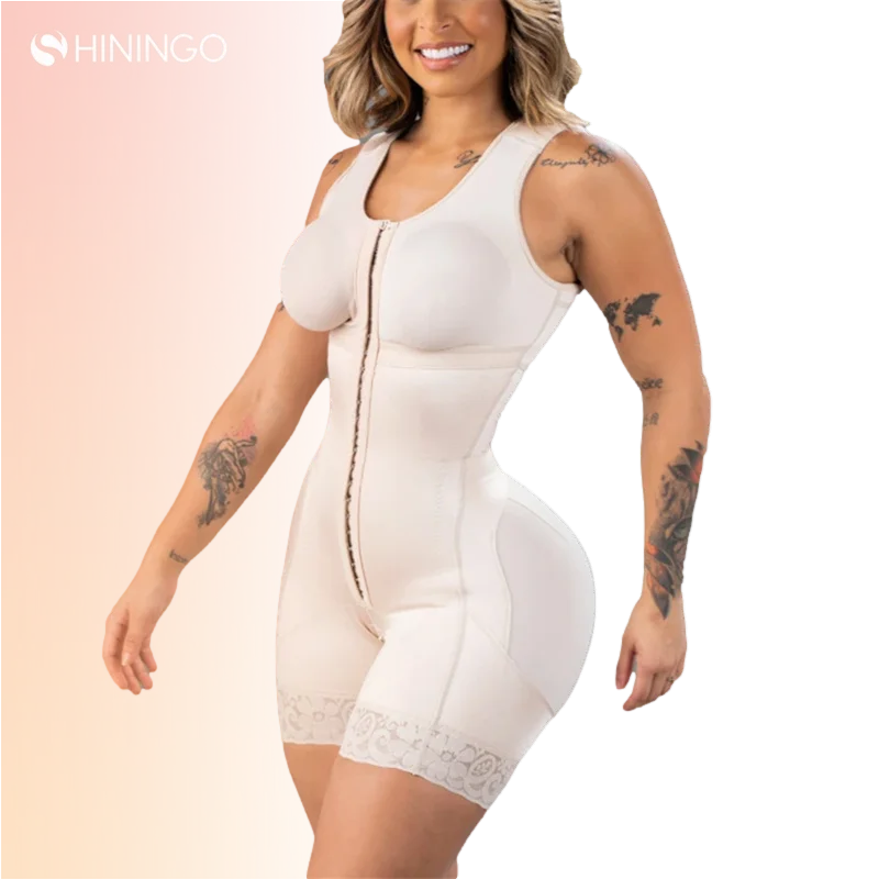 High Compression Full Body Shaper Private Label Plus Size Shapewear Slimming Underpants Open Crotch Sleeveless Shapewear