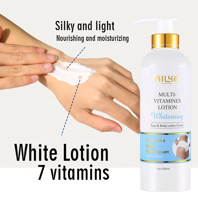 Ailke Forever Beauty Lightening Nature Essence Strong Bleaching Legs Face and Whitening Body Lotion Cream