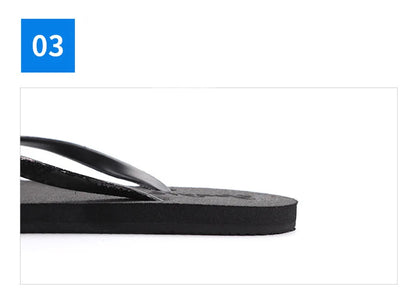 EOFK Women Flip Flops Slippers Summer Outdoor Fashion Bling Women Shoes Slippers Beach Summer Flip Flops Sandalias EVA TPU