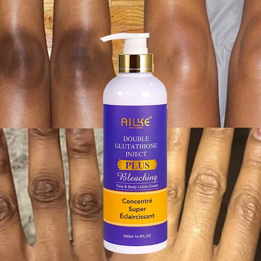 OEM/ODM Naturally Vegan Brighten Skin Best Glutathione Lightening Knuckle Black Spot Whitening Body Lotion for Men and Women