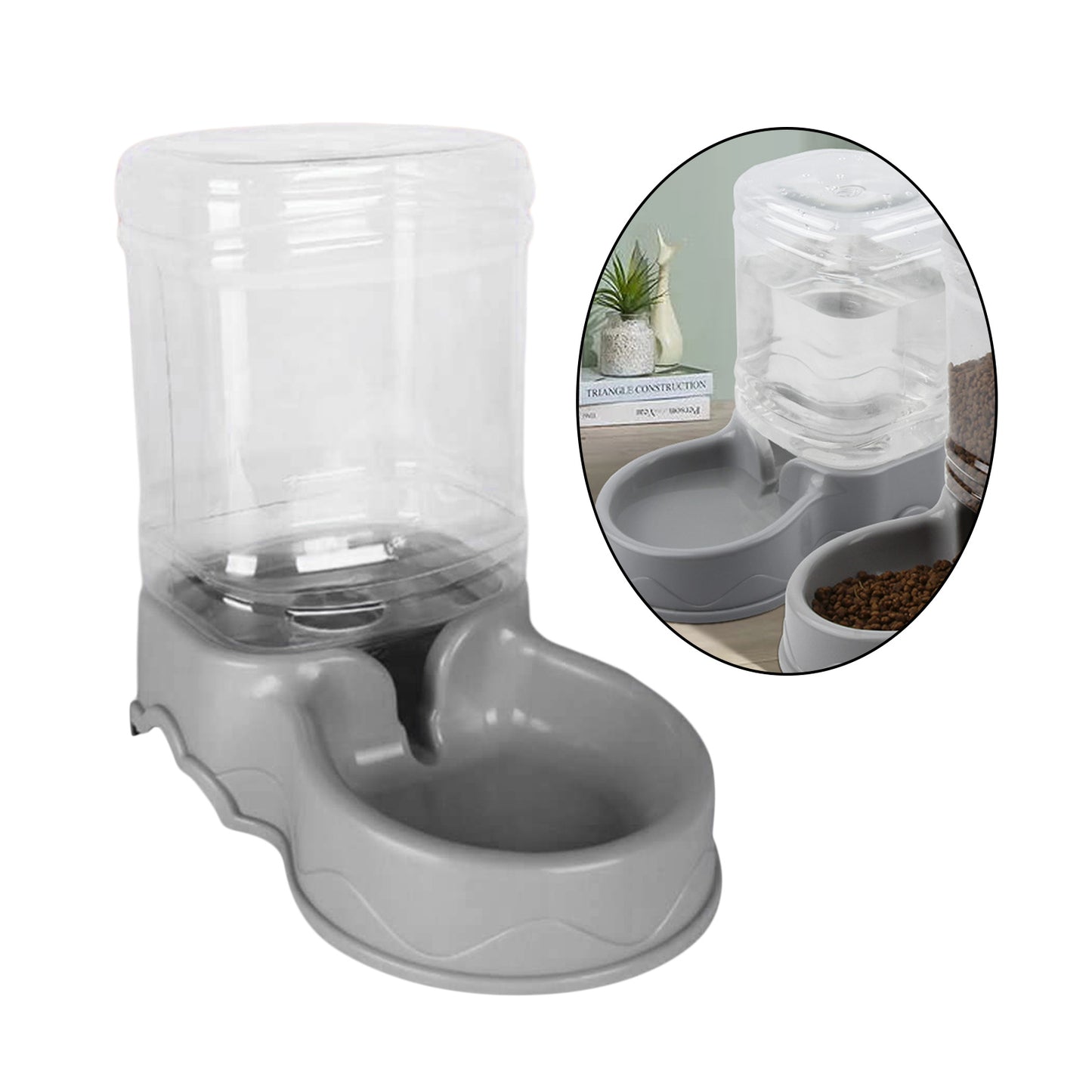3.5L Automatic Pet Feeder Wate Food Dispenser for Small Medium Large Cat Dog Water Drinking Drinker Dish Small Medium Dog