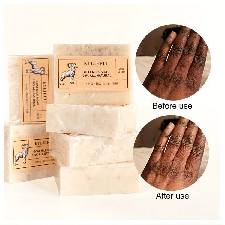 Wholesale Whitening All Natural Fresh Goat'S Milk Bathing Handmade Face Lightning Coconut Soap for Men and Women
