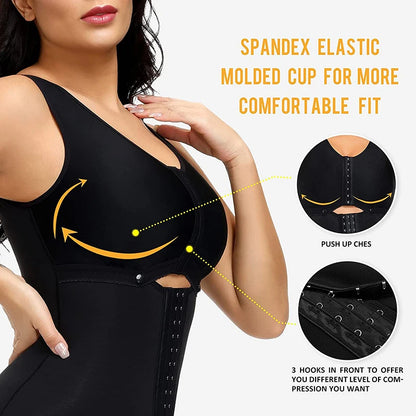 Plus Size Sexy Corset Bodysuit Shapewear for Women Breathable Slimming Shapers with Butt Lift and Waist Fajas Colombianas