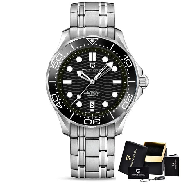 2022 PAGANI DESIGN 007 Men Luxury Mechanical Watches Sapphire Crystal 200M Diver Waterproof Sports NH35A Watch Montre Homme 1685