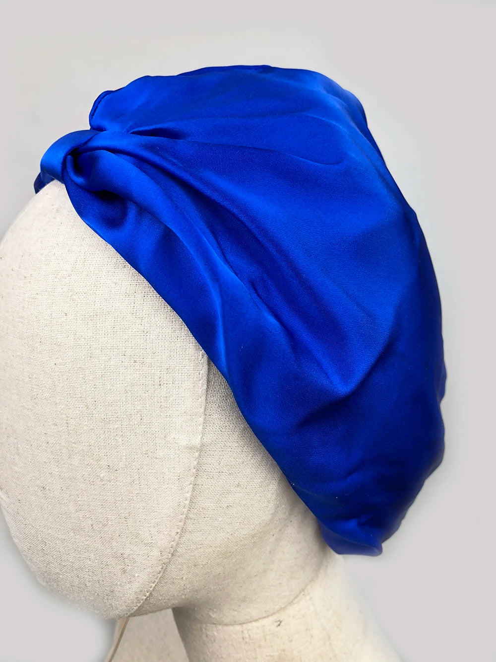 Women Sleep Hat Soft Pure Silk Charmeus Night Sleep Cap Hair Bonnet  Silk Comfortable Head Cover Wide Elastic Band Hair Loss Cap