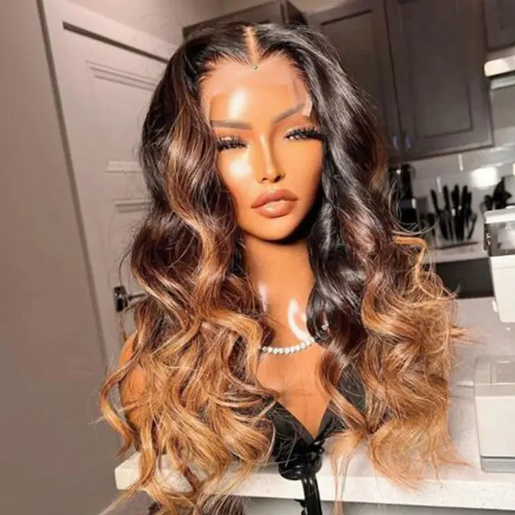 Wholesale Peruvian/Indian Color Body Wave Hair Wig, Virgin Glueless Lace Human Hair Wigs, HD Lace Frontal Wig for Black Women
