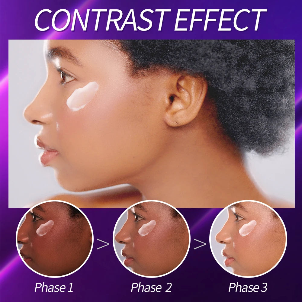 Private Label Body Care Set Remove Dark Spots Cream for African American Skin Lightening Serum Extreme Whitening Body Lotion