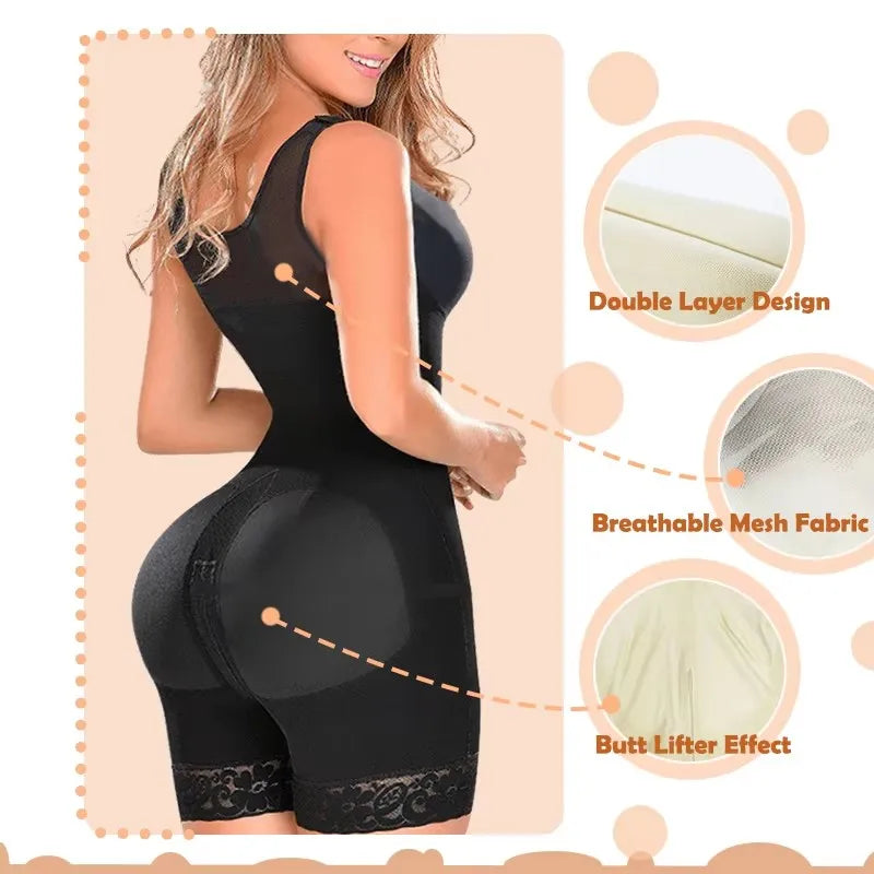2025 Stage 2 Faja Colombian Post Surgery Tummy Control Shapers Colombian Girdles Butt Lifter Reducing Hourglass Shapewear Sheath