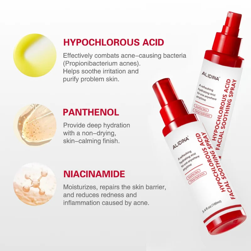 R Hypochlorous Acid Power Soothing Spray Delicate Skin Daily Solution & Post-Sun Care HOCI Facial Mist for Soothing & Calming