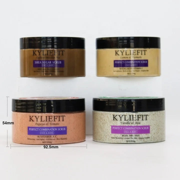 Kyliefit Natural Organic Ingredients Skin Care Tomato Whitening Glowing Face Shower Exfoliating Scrub Body Scrub