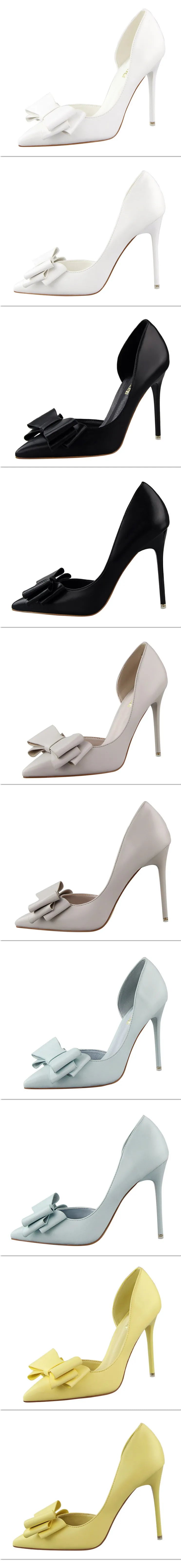 BIGTREE Shoes Bow-knot Woman Pumps Stiletto 10.5 Cm Women Basic Pump Pointed Toe Classic Pumps Sexy High Heels Women Shoes 2026
