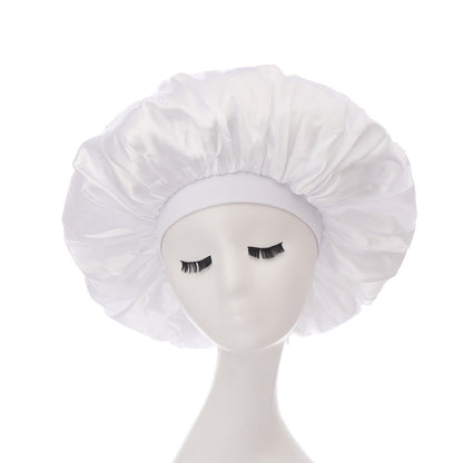 Large Bonnet Women Big Size Satin Bonnet Sleeping Night Women Cap Bonnet Hat Satin Cheveux Nuit Silk Bonnets for Women