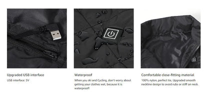 Women Heating Vest Autumn and Winter Cotton Vest USB Infrared Electric Heating suit Women Flexible Thermal Winter Warm Jacket