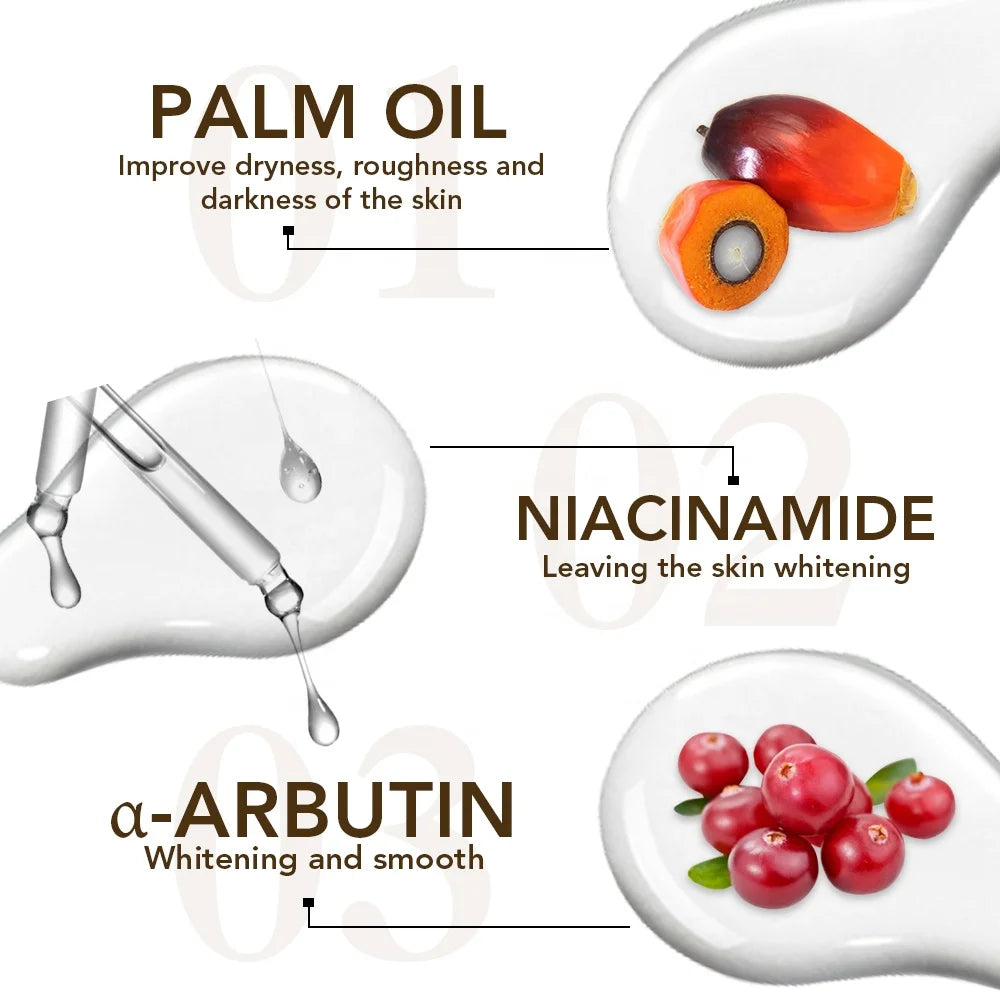 Organic Palm Oil Niacinamide Lotion Brightening Super Moisturizing Body Milk Women Skin Whitening Body Lotion