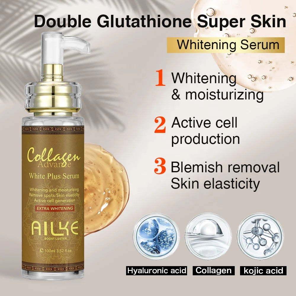 AILKE Best Selling Products 2025 Private Label Organic Collagen Anti-Aging Serum Whitening Body Lotion Skin Care Set