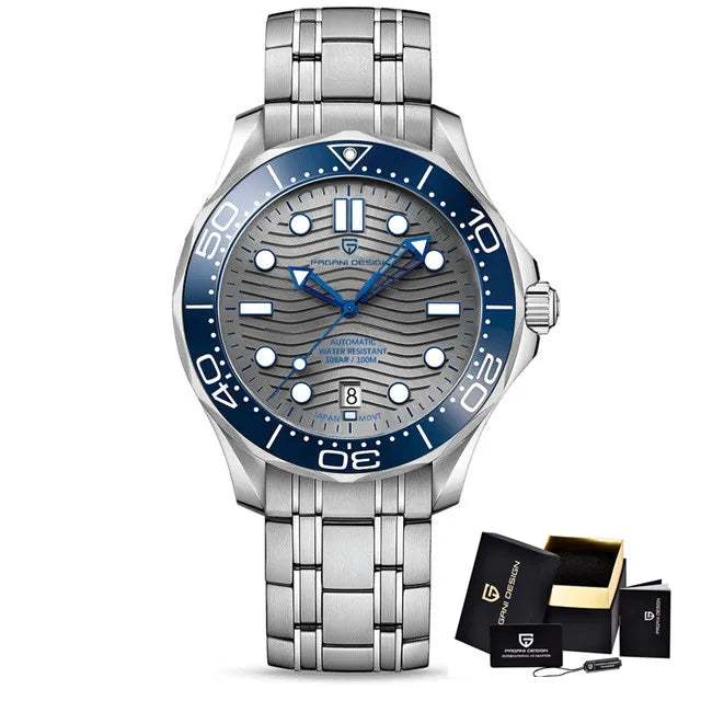 2022 PAGANI DESIGN 007 Men Luxury Mechanical Watches Sapphire Crystal 200M Diver Waterproof Sports NH35A Watch Montre Homme 1685