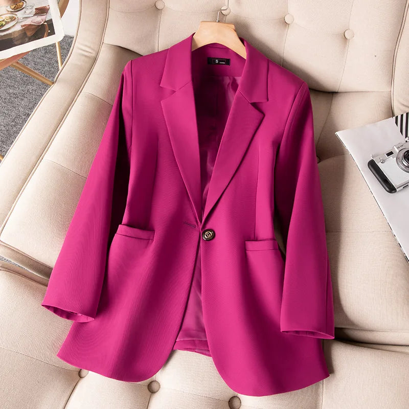New High-quality Long Sleeve Professional Office Activity Two-piece Set Women's Jacket and Suit