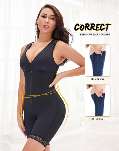 Body Shaper Women Slimming Shapewear Plus Size Full Body Shaper Waist Trainer Corset Seamless Butt Lifter faja moldeadora Binder