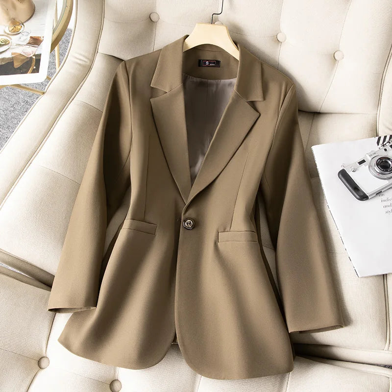New High-quality Long Sleeve Professional Office Activity Two-piece Set Women's Jacket and Suit