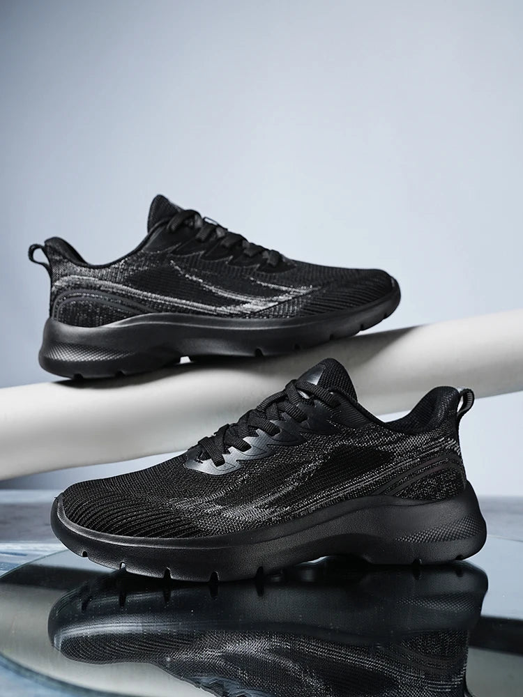 2024 New Fly Knit Material Upper Breathable and Lightweight Large Size Men's  Fly Knit Casual Sports Shoes