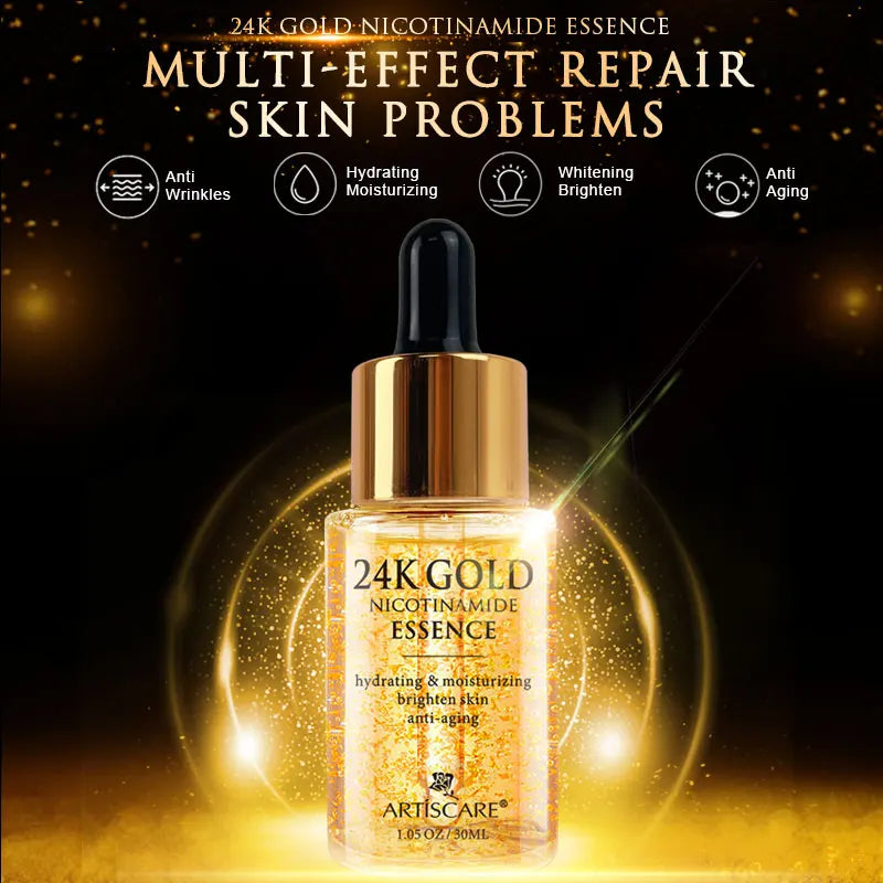 ARTISCARE 24K Gold Serum SET 3pcs/Lot for Moisturizing and Hydrating Dark Circles Eye Cream Face Essence Skin Care Products