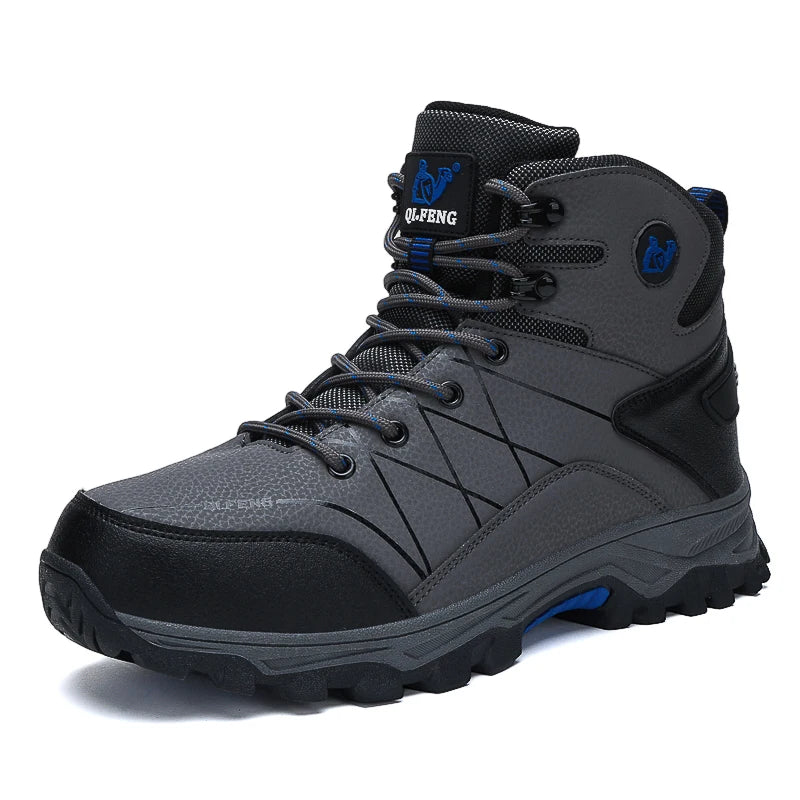 New Arrival Mens Outdoor Hiking Shoes Lightweight Breathable Durable High Top Trekking Boots Big Size