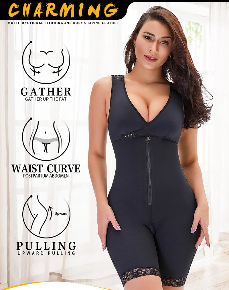 Body Shaper Women Slimming Shapewear Plus Size Full Body Shaper Waist Trainer Corset Seamless Butt Lifter faja moldeadora Binder