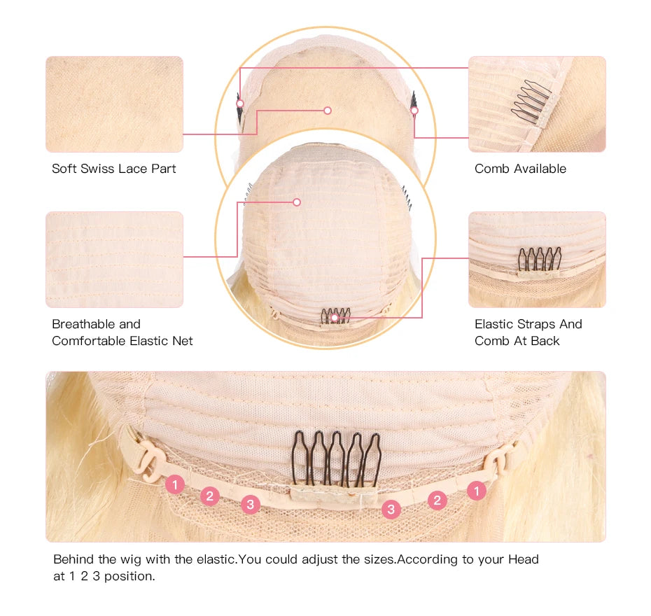 613 Hd 13x4 13x6 360 Lace Frontal Wig Lace Wig Honey Blonde Lace Front Wig Colored Human Hair Brazilian Body Wave Lace Front Wig