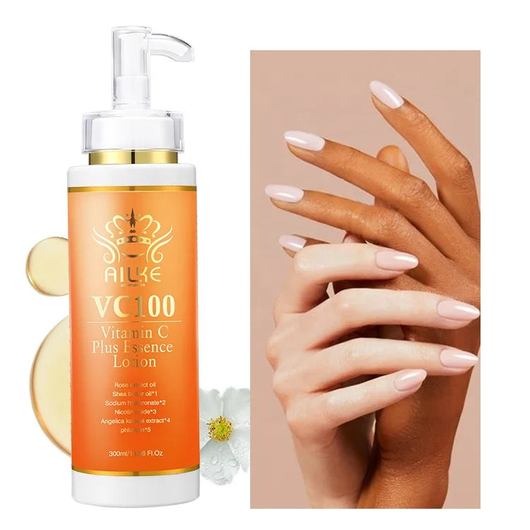 Ailke 300Ml Vc Repair Skin Soothing Brightening Moisturizing Whitening Body Lotion for Women