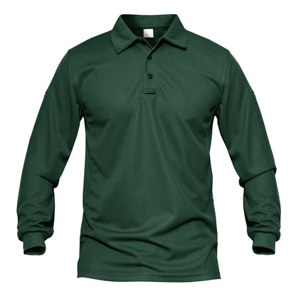 TACVASEN Men Outdoor T-shirts Work Polos Summer Quick Dry T-shirts Long Sleeve Lightweight Golf T-shirts Tee Tops