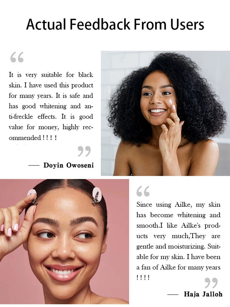 AILKE Lightening and Acne Removal Skin Care Range, With Double Glutathione, Vitamin C, Hydrating, Smooth Skin, Even Skin Tone