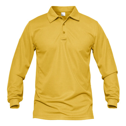 TACVASEN Men Outdoor T-shirts Work Polos Summer Quick Dry T-shirts Long Sleeve Lightweight Golf T-shirts Tee Tops