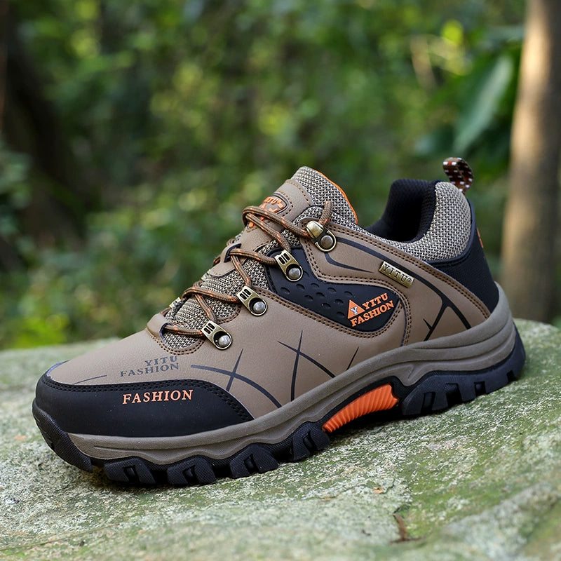 Labor Protection Men's Shoes Men Work Waterproof, Non-Slip, Wear-Resistant Sports Casual Shoes Plus Size Hiking Autumn Breathable Shoes