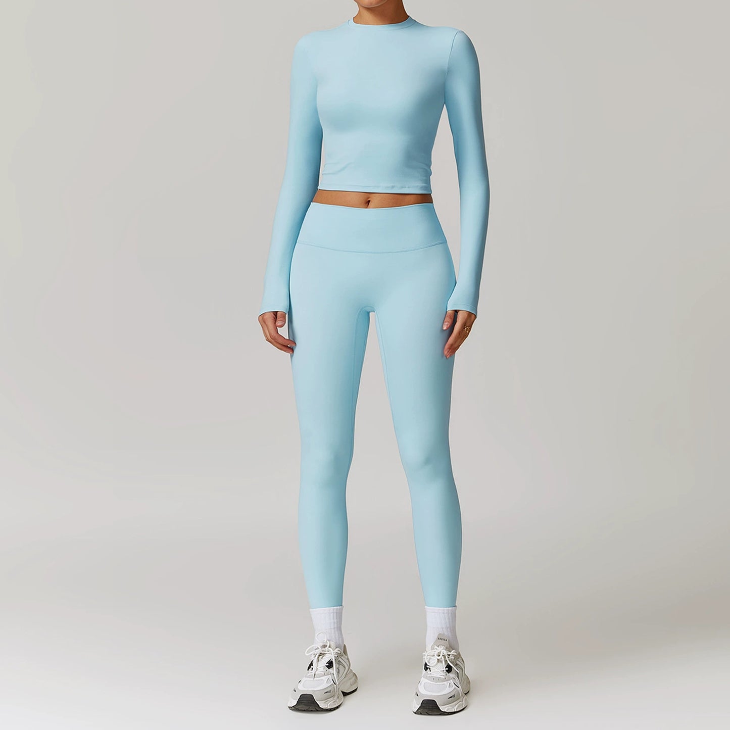 Fall and Winter Brushed Back Yoga Clothes Suit