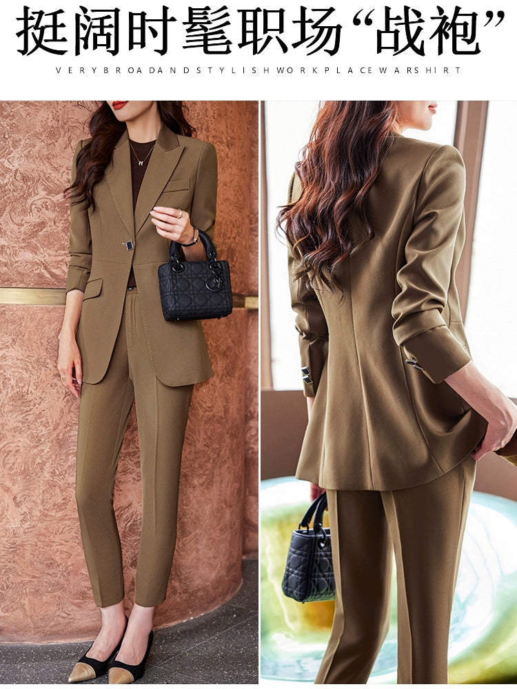 Coat Women's Red Work Clothes Suit Jacket