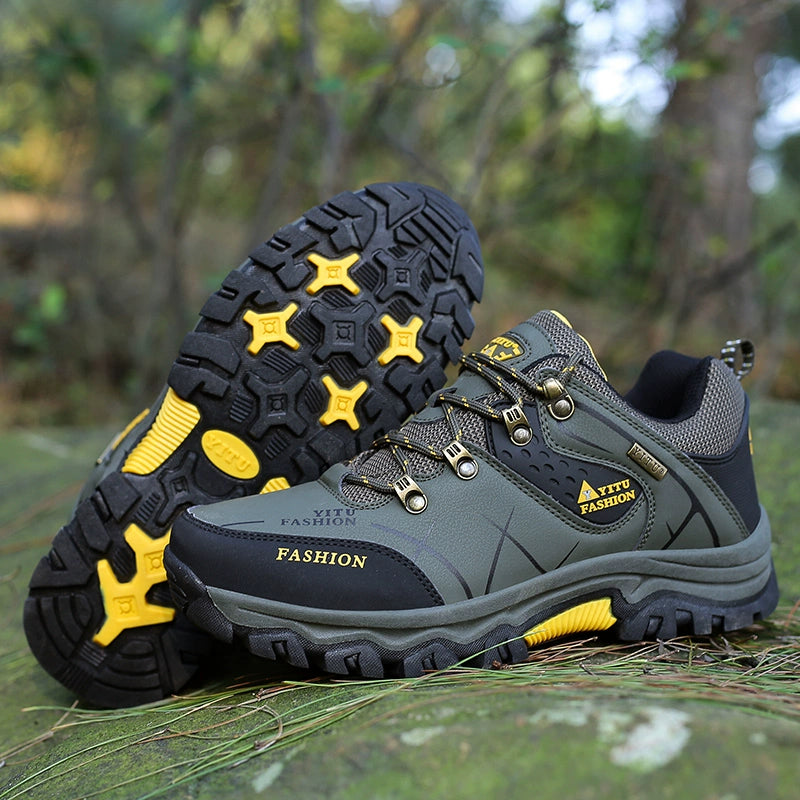 Labor Protection Men's Shoes Men Work Waterproof, Non-Slip, Wear-Resistant Sports Casual Shoes Plus Size Hiking Autumn Breathable Shoes