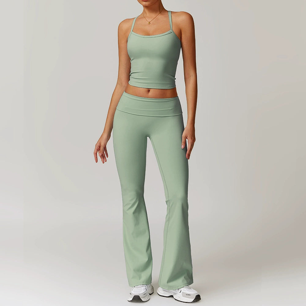 Fall and Winter Brushed Back Yoga Clothes Suit