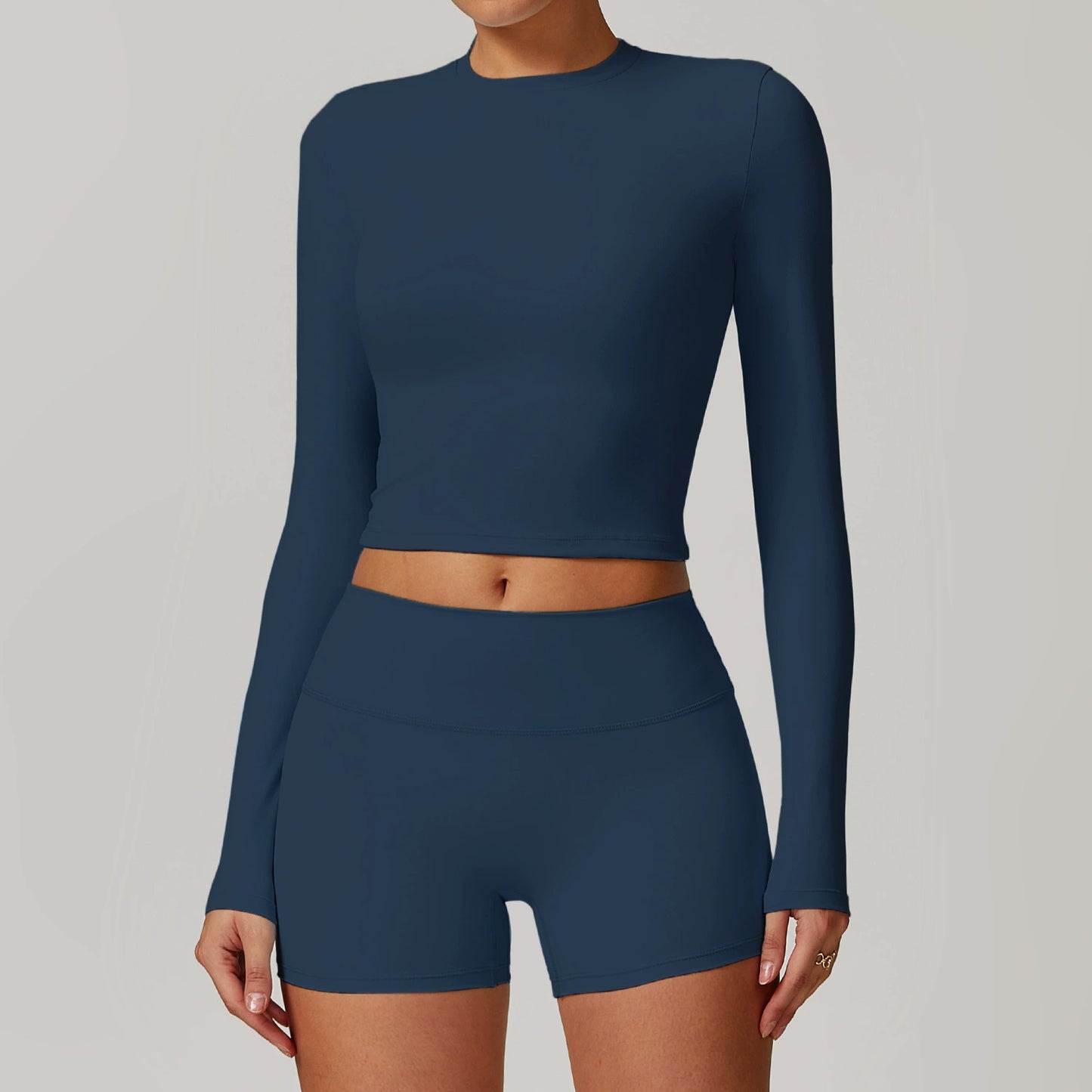 Fall and Winter Brushed Back Yoga Clothes Suit