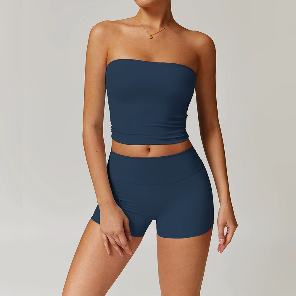 Fall and Winter Brushed Back Yoga Clothes Suit