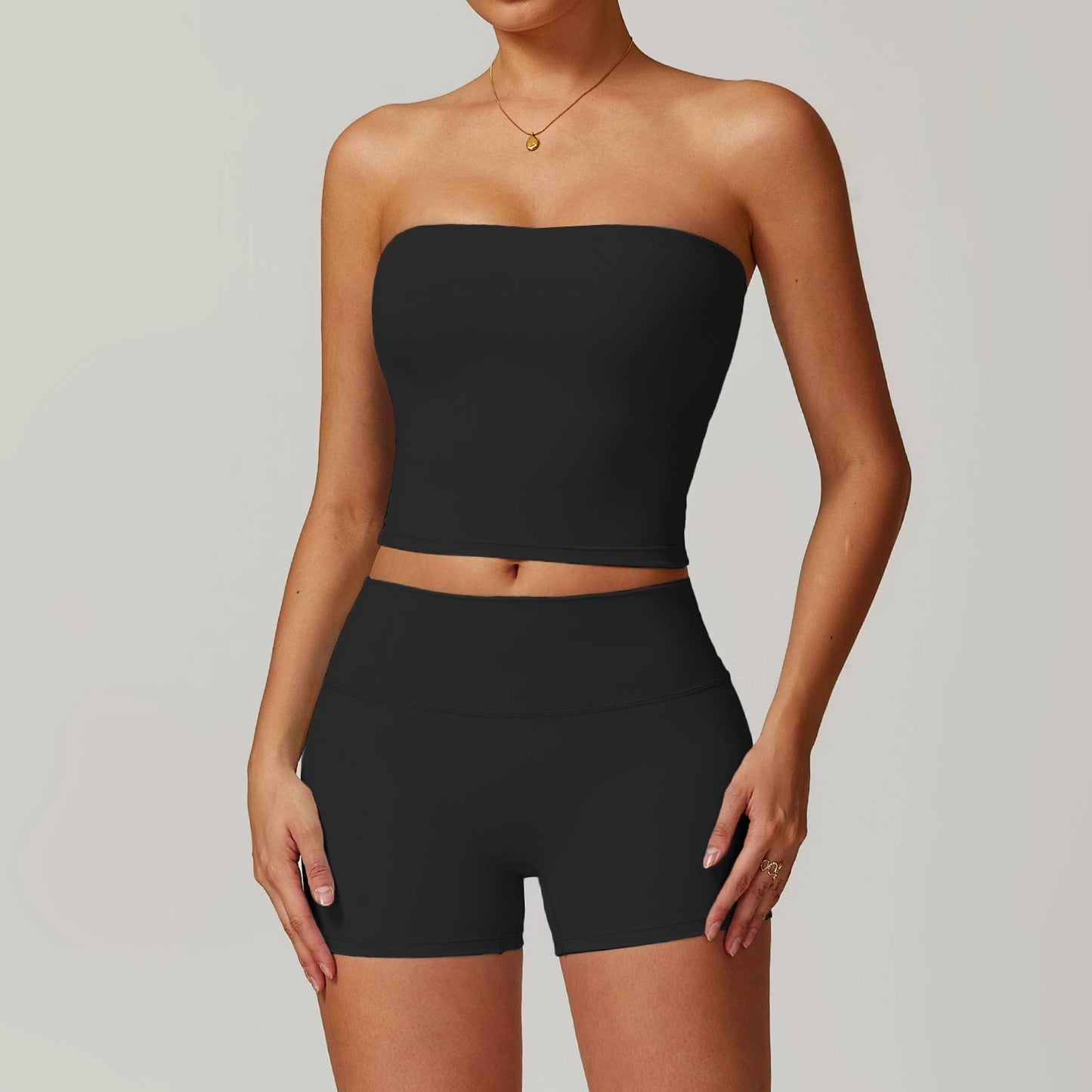 Fall and Winter Brushed Back Yoga Clothes Suit