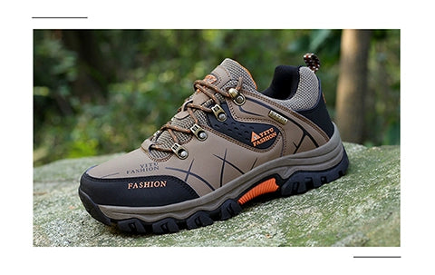 Labor Protection Men's Shoes Men Work Waterproof, Non-Slip, Wear-Resistant Sports Casual Shoes Plus Size Hiking Autumn Breathable Shoes