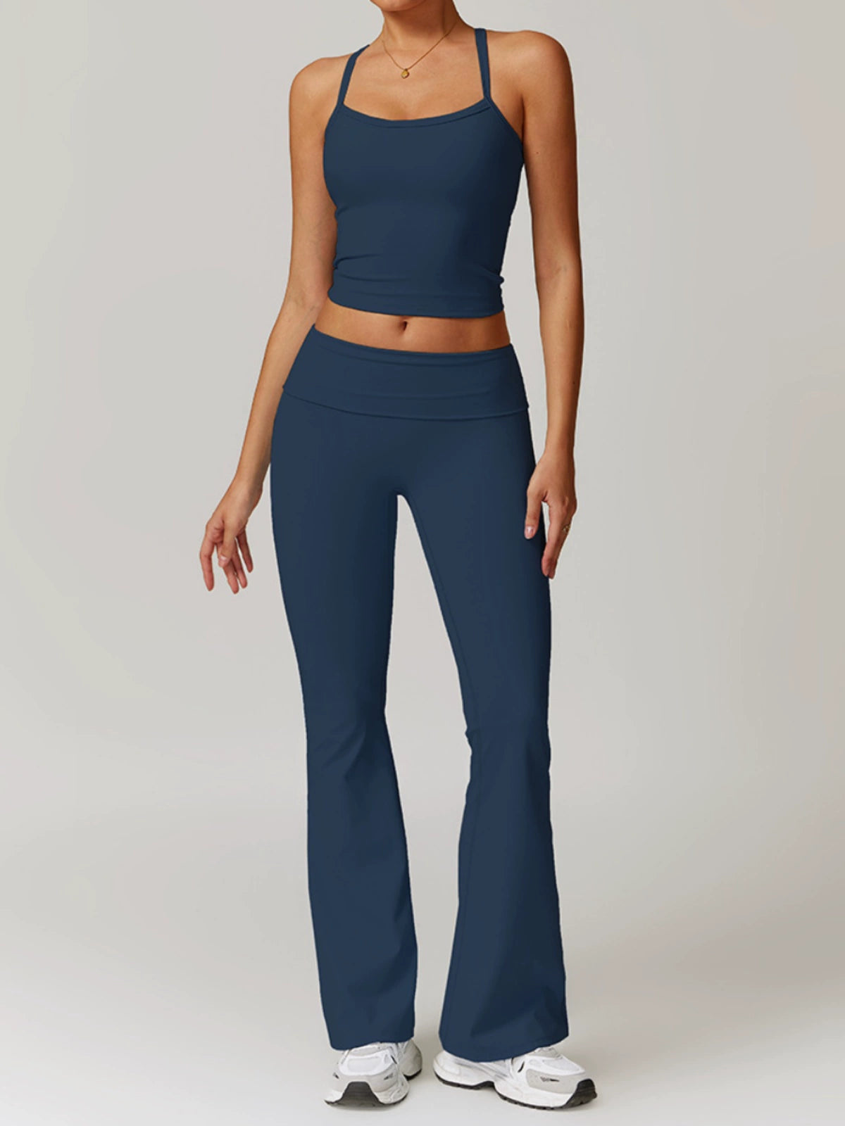 Fall and Winter Brushed Back Yoga Clothes Suit High Waist Stretch Tight Exercise Workout Pants Women's Long-Sleeved T-shirt Strapless Bra Pad