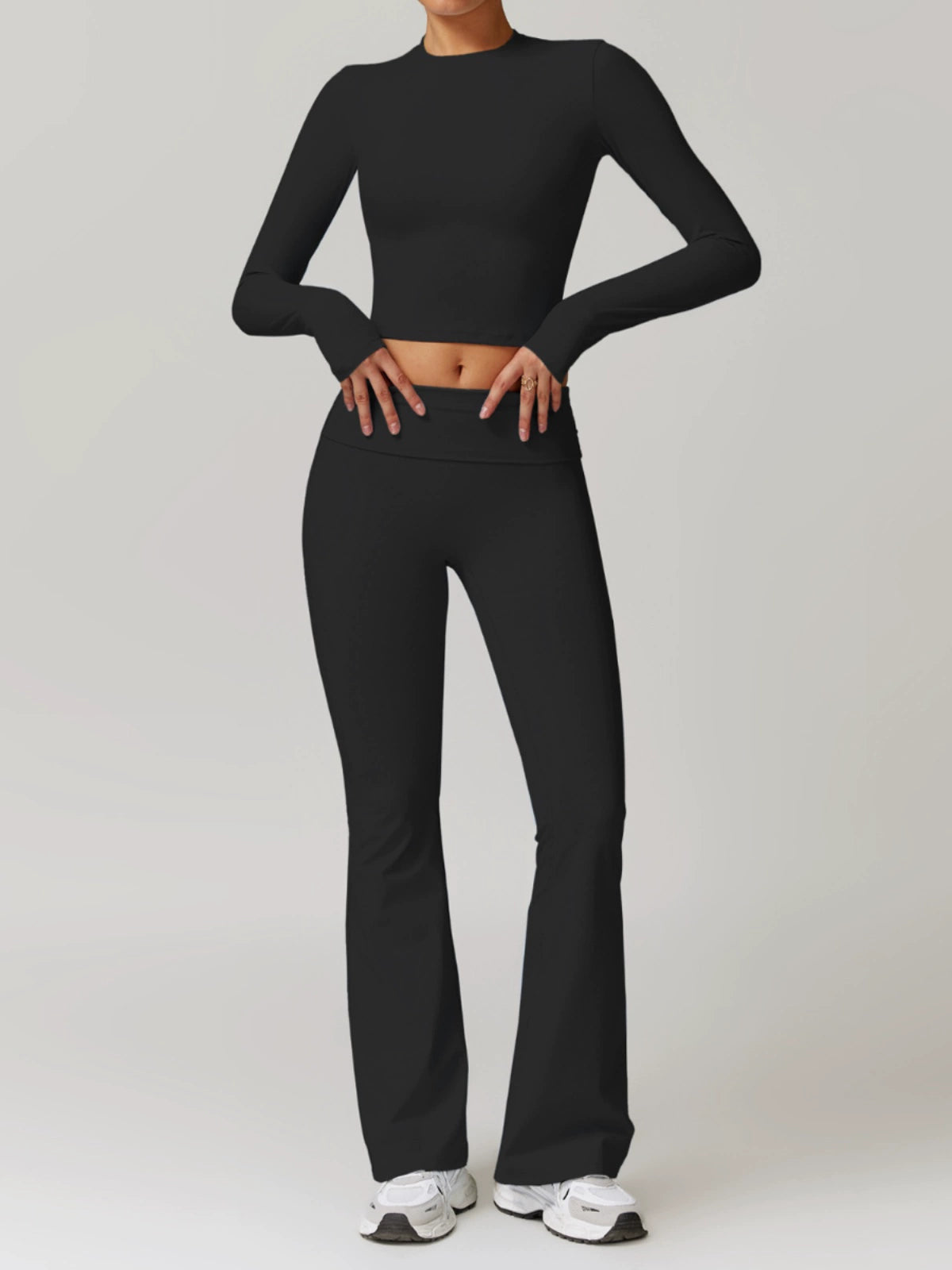 Fall and Winter Brushed Back Yoga Clothes Suit